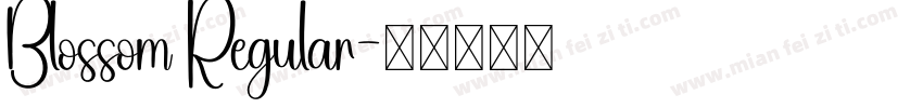 Blossom Regular字体转换